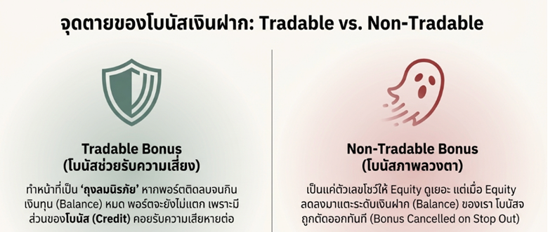 ข้อควรระวังของโบนัสเงินฝาก